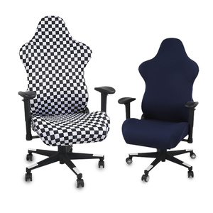 Funda para silla de juegos, funda elástica para silla de asiento para ordenador de cuero, Protector de silla de Gamer reclinable de carreras con volantes - Product Image 1