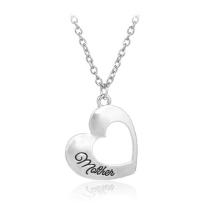 La hija de mamá de corazón colgante de joyería collar de Madre Regalos de Día de las madres para mamá cumpleaños - Product Image 4