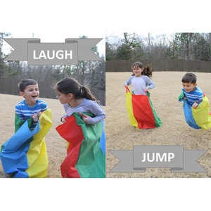 Jeu de <span class=keywords><strong>course</strong></span> 4-en-1 avec sac de plein air, pour les enfants, ruban de <span class=keywords><strong>course</strong></span> pour les jambes, œufs, <span class=keywords><strong>cuillère</strong></span>, sac de haricots - Product Image 3