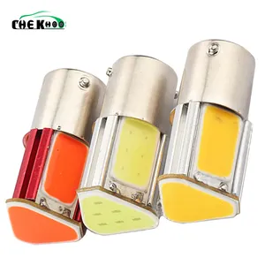 S25 COB 24SMD P21W BA15S 1156 PY21W 1157 lampada bay15d P21/5W BulbCar LED indicatore di direzione 12V DC 420Lm bianco giallo rosso