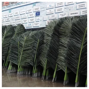 中国工厂防紫外线优质人造棕榈树叶子/人造棕榈叶
