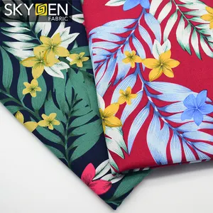 Skygen gros plaine armure doux floral chemise robe 21x21 100 coton chintz pelouse d'impression tissu