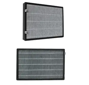 Khung nhựa khung giấy nhôm khung kim loại 24x24x12 HEPA và carbon điều hòa không khí dùng một lần bông lọc trước