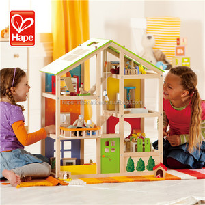 <span class=keywords><strong>Hape</strong></span> high quality kids funny toy teaching wooden toy doll house villa - Product Image 3