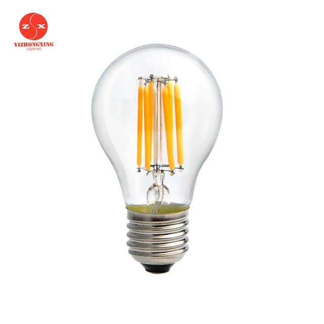 Hot 12 V 24 V Low Voltage Dimmable A19 Filamen Bohlam LED dengan E26 E27 B22 Dasar