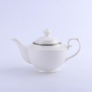 Vajilla de Porcelana de Cerámica de Lujo con Borde Plateado Blanco para Hotel y Restaurante, Juego de Vajilla para Bodas - Product Image 6