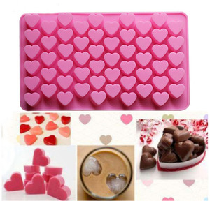Del <span class=keywords><strong>Silicone</strong></span> Regali Di Natale In <span class=keywords><strong>Silicone</strong></span> <span class=keywords><strong>Cuore</strong></span> di Cioccolato Stampi Ghiaccio Della Gelatina Stampi 55-Cuori Muffa Della Torta Della Muffa Bakeware - Product Image 1