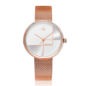 Shengke di Marca 0105 Signore di Modo Orologi In Acciaio Inox Minimalista Quarzo Delle Donne Della Vigilanza Di Lusso montre femme - Product Image 3