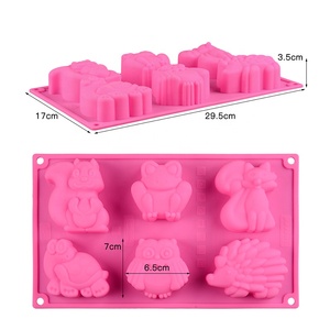 แม่พิมพ์ซิลิโคนสำหรับทำเค้กเจลโลช็อกโกแลตรูปสัตว์ในป่า - Product Image 2