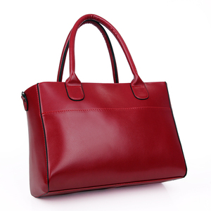 En gros de mode 3 pièce ensemble blanc verni brillant 100% dames grand sac à main sac en cuir avec couleur personnalisée - Product Image 4