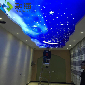 ZHIHAI Supermarché Mall Décor de bureau <span class=keywords><strong>Ciel</strong></span> Nuage Impression <span class=keywords><strong>LED</strong></span> Rétro-éclairé PVC <span class=keywords><strong>Plafond</strong></span> suspendu - Product Image 3