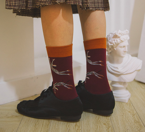 Sporty New Buster <strong>Brown</strong> Fashion <strong>Socks</strong> Men Cotton Cartoon Boy Tube Cotton <strong>Socks</strong> - Product Image 4