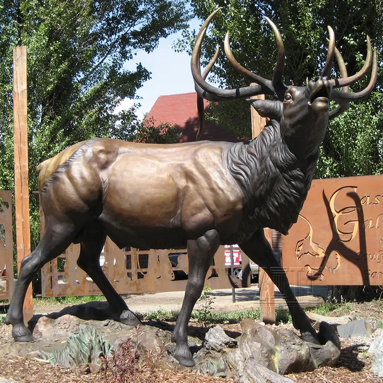 Popular Designs metal craft bronze deer statue of brass