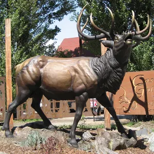 Statue de cerf en bronze, en laiton, 4 Designs populaires