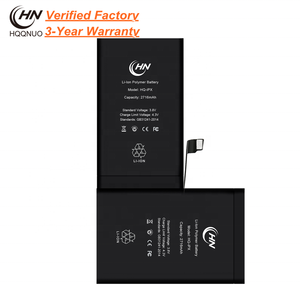 Batterie de téléphone rechargeable au lithium intégrée écologique 100% cobalt <span class=keywords><strong>2716mAh</strong></span> pour kit de remplacement de batterie X, 3 ans - Product Image 1