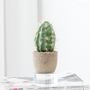 Toque Real Alta Calidad pulpa maceta plantas suculentas Artificial <span class=keywords><strong>Cactus</strong></span> <span class=keywords><strong>bola</strong></span> - Product Image 5