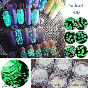 Hellsten Leucht Pigment Nachtleuchtende flake Phosphor flake Glow in The Dark für nagel dekoration - Product Image 2