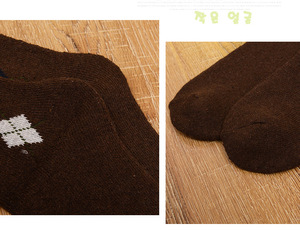 جودة عالية صوف أرنب سميك للرجال-ملون نمط طاقم محبوك التقنيات المنسوجة عارضة 5 أزواج موك يأتي مربع هدية - Product Image 2