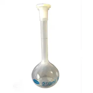 Gelsonlab HSCW-021 de plástico de 250ml matraz aforado de medición frasco de laboratorio