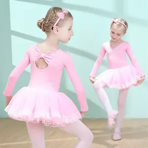 批发便宜的女孩舞蹈穿服装可爱的芭蕾舞芭蕾舞图连衣裙为孩子