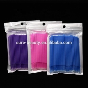 100 Pezzi Applicatori Professionali Sottili Monouso in Plastica Micro Pennelli per Trucco Permanente Estensione Ciglia Bellezza delle Unghie - Product Image 6
