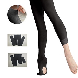 Médias de baile Échantillon <span class=keywords><strong>Gratuit</strong></span> En Nylon Sans Couture Pieds Tube Collants Convertible <span class=keywords><strong>Professionnel</strong></span> Ballet Collants Pour Femmes filles Avec Trous - Product Image 6