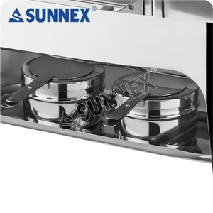 Sunnex Wholesale New Hotel Restaurant Food Warmer Food Pans Buffet Chafing Dishes Stainless Steel 8.5ltr <b>Mirror</b> Polished - Product Image 4
