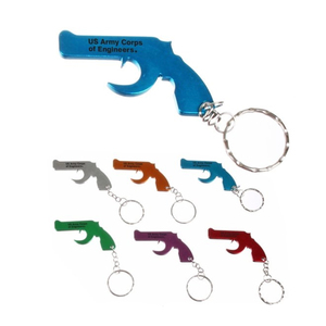 Gros <span class=keywords><strong>militaire</strong></span> promotions cadeau en aluminium gun forme mini bière ouvre-bouteille avec porte-clés - Product Image 4