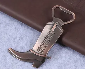 custom shoe bottle opener metal mini shoe boot shape bottle opener for company promotion