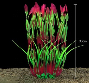 Plantes artificielles en plastique pour <span class=keywords><strong>aquarium</strong></span>, décoration de réservoir à poissons. - Product Image 3