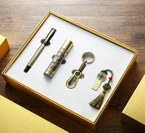 Tiện Ích Sang Trọng Ngân Hàng Điện Tên Trường Hợp USB Flash Drive <span class=keywords><strong>Mouse</strong></span> PU Leather Máy Tính Xách Tay Nhật Ký Và Bút Gift Set Với Logo - Product Image 3