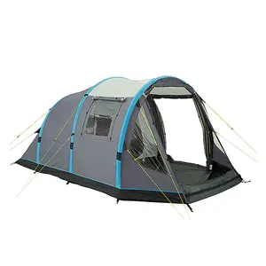 Tente de camping gonflable de luxe pour 4 personnes, grande tente imperméable en toile Oxford PVC et coton pour les événements et les campings - Product Image 1
