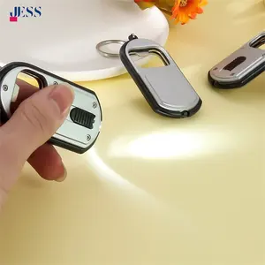 Porte-clés ouvre-bouteille LED multifonctionnel, porte-clé en métal et en plastique, 10 pièces - Product Image 2