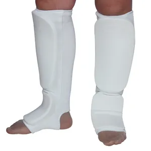 定制标志拳击足球棉跆拳道空手道胫和脚皮小腿护手垫