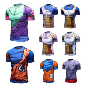 Impresión de transferencia de calor de manga corta erupción de <span class=keywords><strong>la</strong></span> bola del dragón del Anime Z patrón T Shirt - Product Image 6