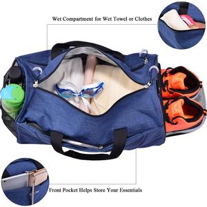Casepert Bolso de Hombro para <span class=keywords><strong>Hombre</strong></span> y Mujer, <span class=keywords><strong>Bolsa</strong></span> Deportiva con Compartimento para Zapatos, Ideal para Viaje, Fin de Semana - Product Image 3