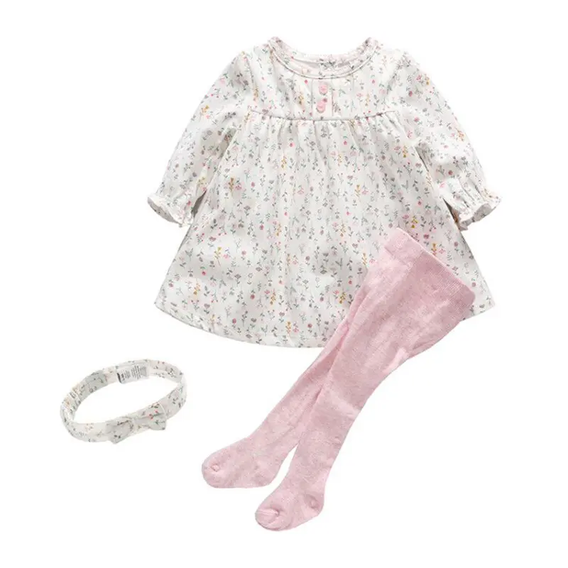 Ivy10044A Europese zoete baby meisjes boutique kleding sets groothandel lage MOQ