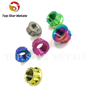 TITST-tuercas de titanio con brida de 12 puntos, tuercas hexagonales, 12pt, M8, M10, <span class=keywords><strong>M12</strong></span> - Product Image 6