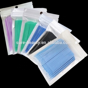 100 Pezzi Applicatori Professionali Sottili Monouso in Plastica Micro Pennelli per Trucco Permanente Estensione Ciglia Bellezza delle Unghie - Product Image 4