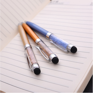 Multicolor pluma de cristal el mejor regalo <span class=keywords><strong>para</strong></span> el cliente con diamante linterna multi color bolígrafo - Product Image 1