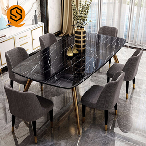 Bàn Ăn Bằng Đá Cẩm Thạch Bề Mặt Rắn Bằng Acrylic Composite Dễ Lau Chùi Giá Tốt Nhất - Product Image 3