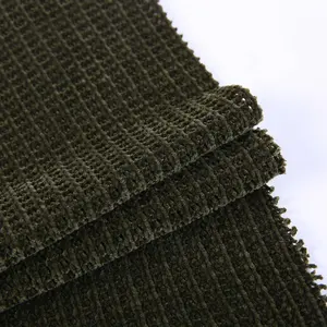 Nhà cung cấp trung quốc suiting tissu sợi nhỏ chenille vải cho hàng may mặc