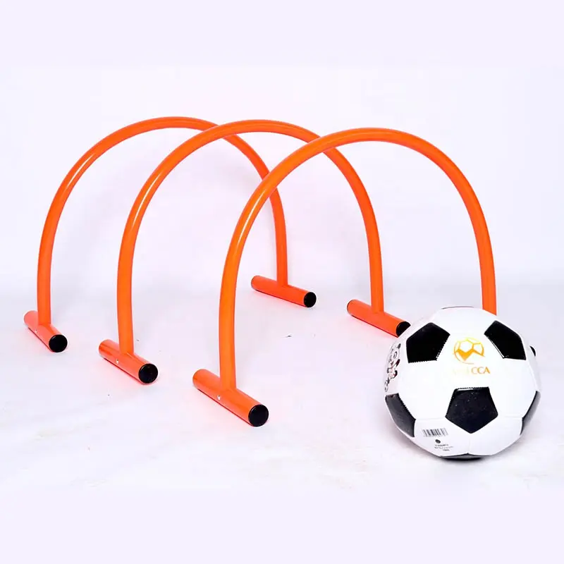 Vendita calda design unico brillante colore appariscente resistente pvc obiettivo di calcio agilità passare arco