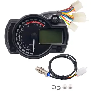 Neue Hintergrund beleuchtung LCD Digital Motorrad Tachometer Kilometer zähler Öl messer Board Tachometer