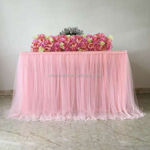 Falda Personalizada para <span class=keywords><strong>Mesa</strong></span> de Postres de Boda, para <span class=keywords><strong>Mesa</strong></span> de Dulces de Cumpleaños de Princesa - Product Image 2