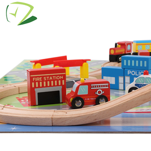 De madera de gran <span class=keywords><strong>tren</strong></span> de ferrocarril de 2 años - Product Image 5