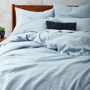 Bán Sỉ 100% Vỏ Doona Vải Lanh Đã Giặt Bằng Đá/Vỏ Chăn/Bộ Ga Trải Giường