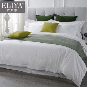 Sham balfour hotel de cama sábanas de lino 100% <span class=keywords><strong>en</strong></span> ropa de cama de hotel blanco b tejido de algodón manta de cama de hotel - Product Image 2