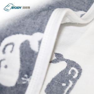 Fábrica al por mayor bonito diseño de algodón orgánico pañales manta de bebé - Product Image 2