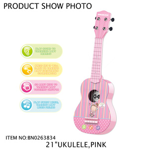 Jacko Toys Nuevo Festival Comercial, Guitarra <span class=keywords><strong>Ukelele</strong></span> Rosa de 21 Pulgadas de Buena Calidad para Niñas - Product Image 3